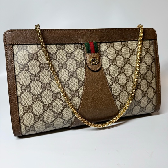 Gucci Supreme GG Monogram Accessory Collection Clutch Crossbody Bag - Picture 8 of 14